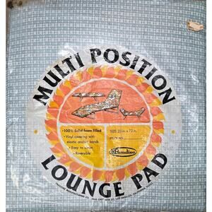 Vg Outdoor Chaise Lounge Pad Cushion Easy Clean Foam Filled Multi Position 23x72